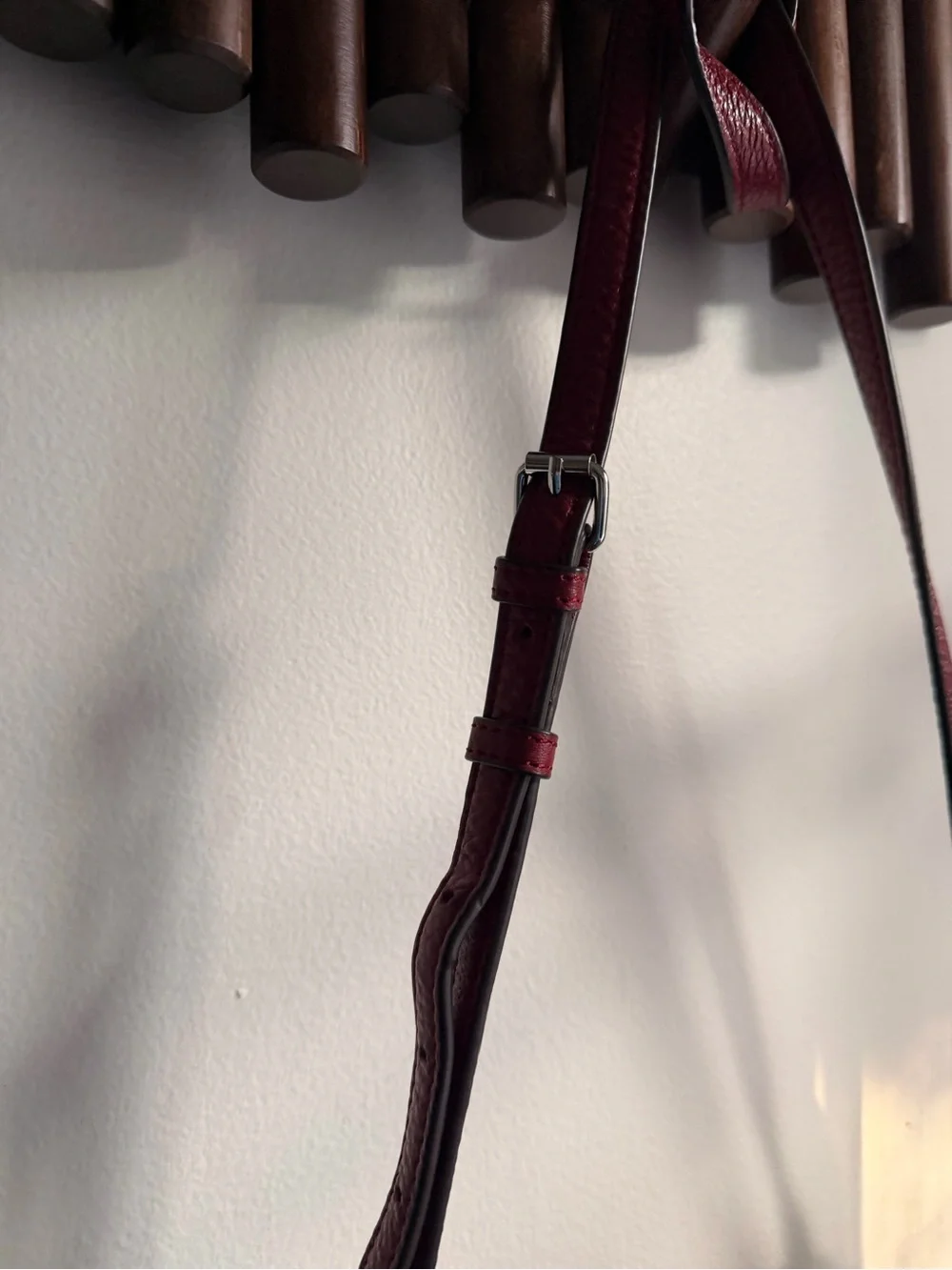 Rebecca Minkoff Mini Suki Suede Leather Saddle Crossbody Bag - Beet Burgundy